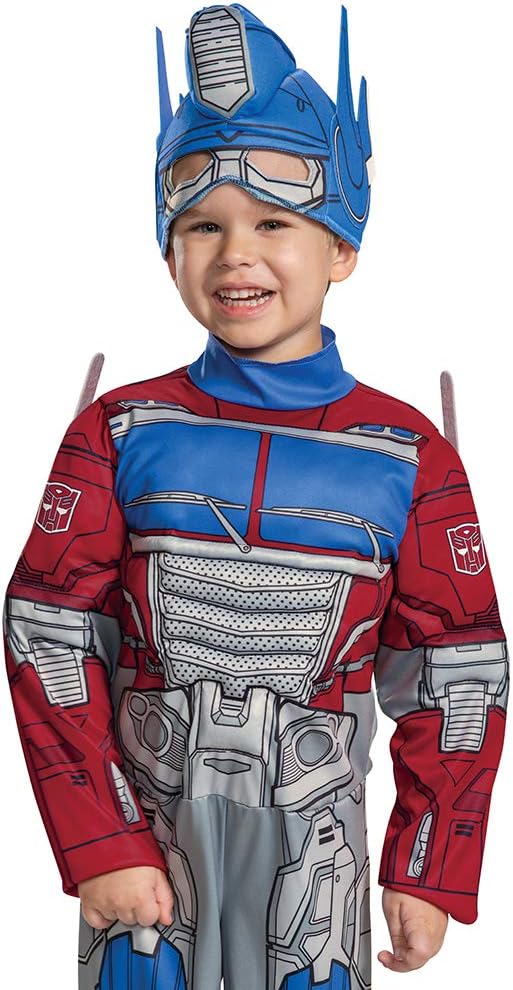 Detalle 1 de Disguise Toddler Optimus Prime Muscle Costume with Padded Jumpsuit and Mask