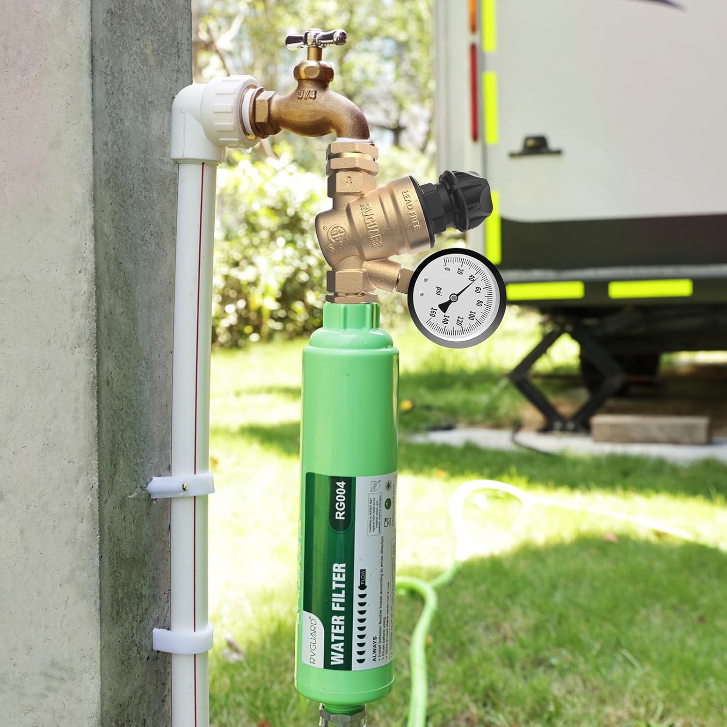 Thumbnail 6 de RVGUARD RV Water Pressure Regulator Valve 50 PSI