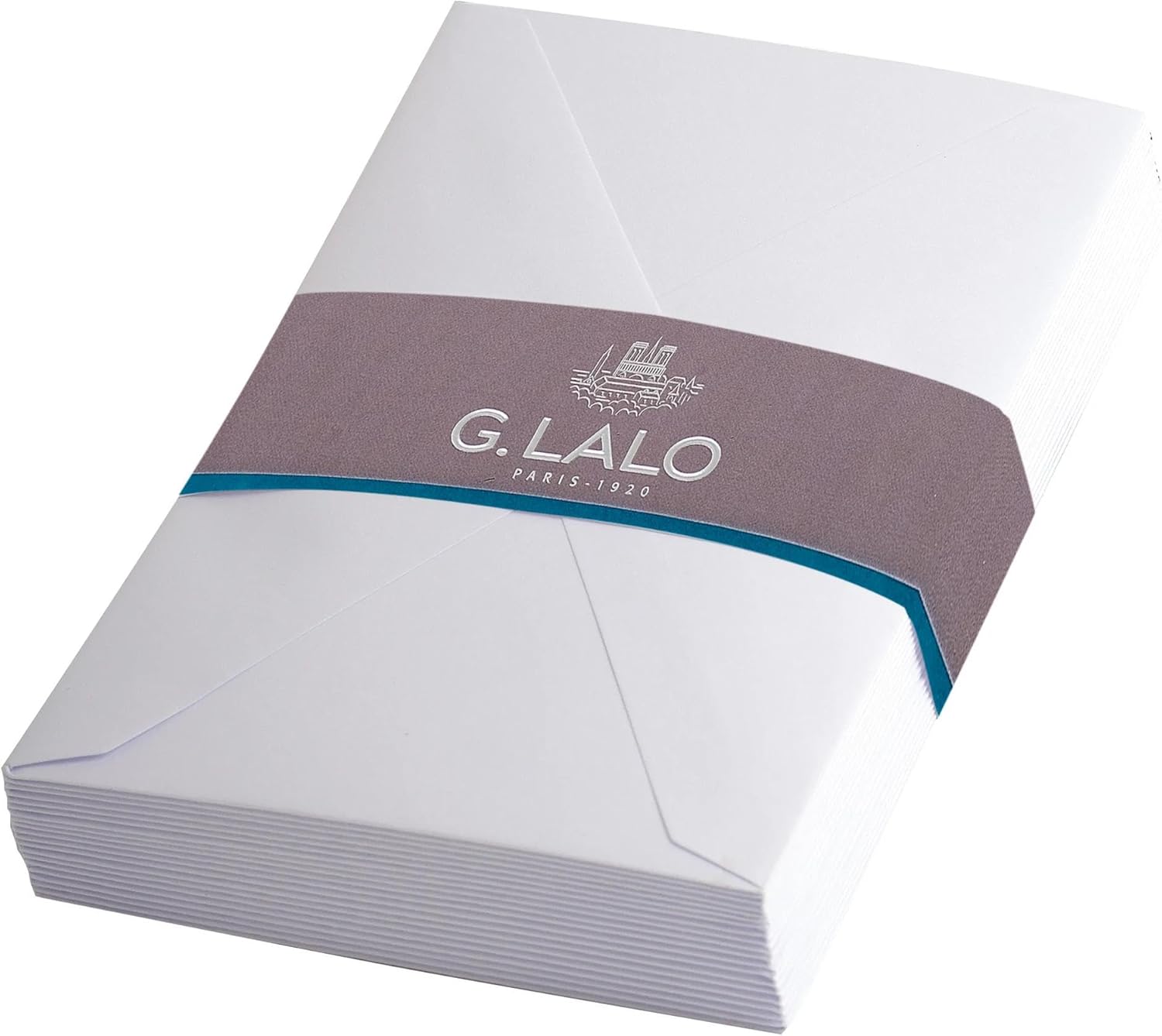 Clairefontaine Lalo 24200L: confezione da 20 buste avvolte in pellicola, 9x14 cm, carta pergamena bianca