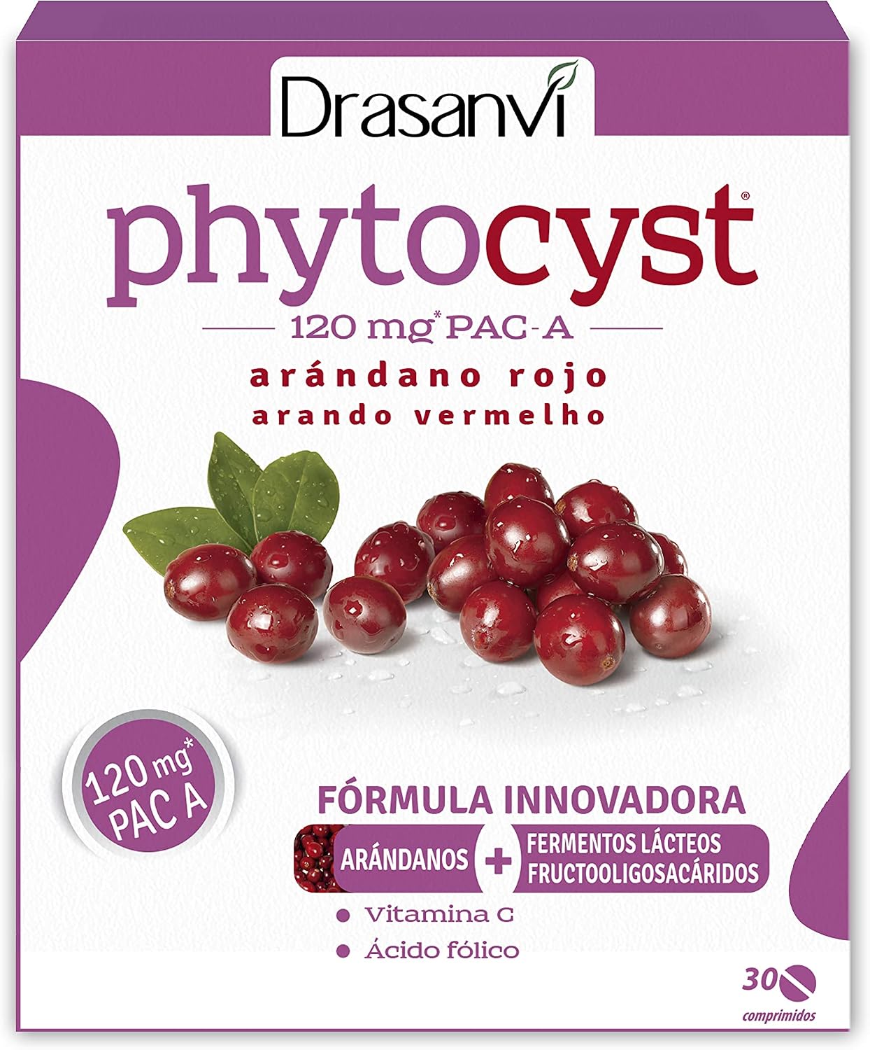 Detalle de Drasanvi PHYTOCYST 120 mg PAC-A 30 comprimidos