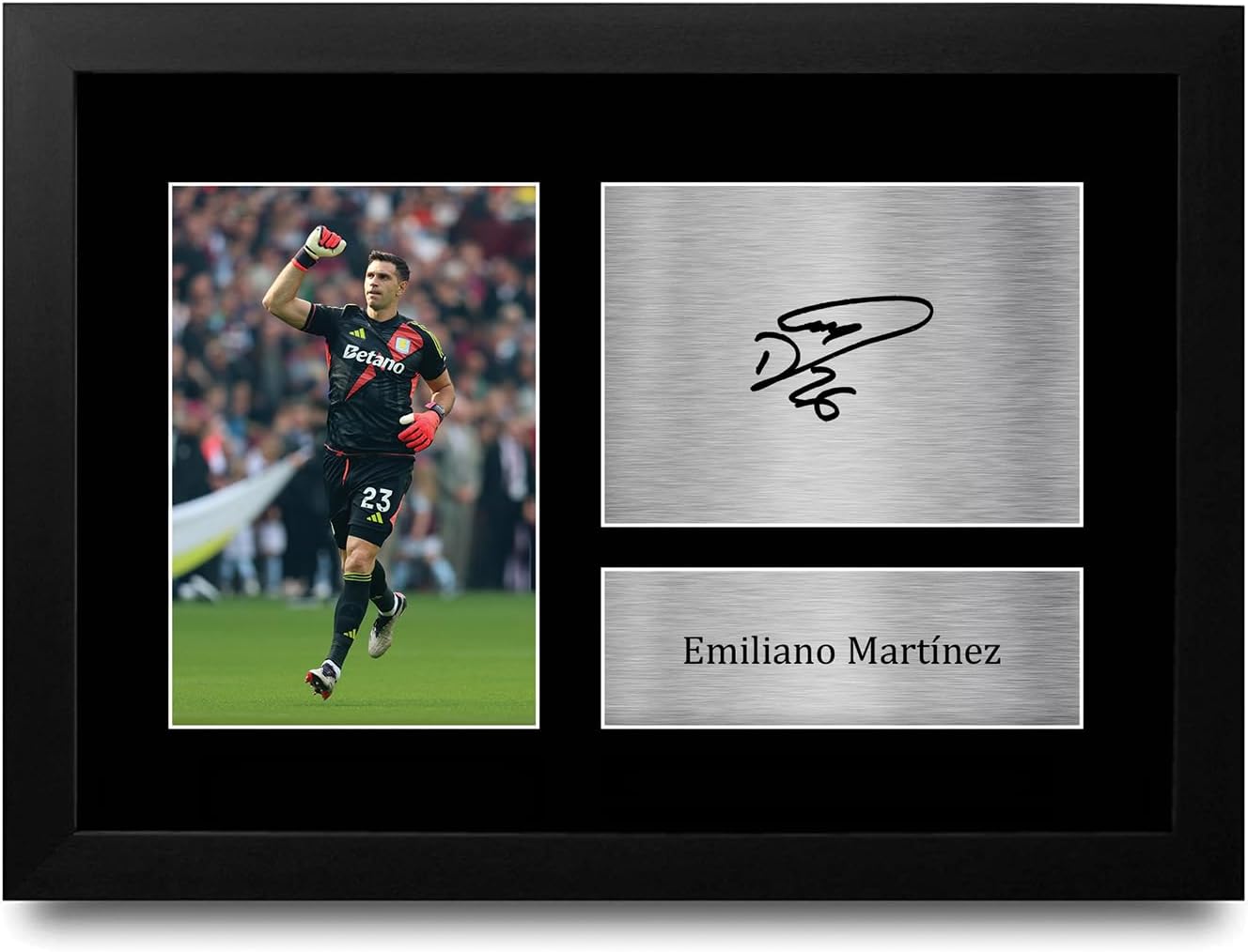 Thumbnail 3 de HWC Trading Emiliano Martinez Aston Villa framed signed autograph A4 photo (portrait)