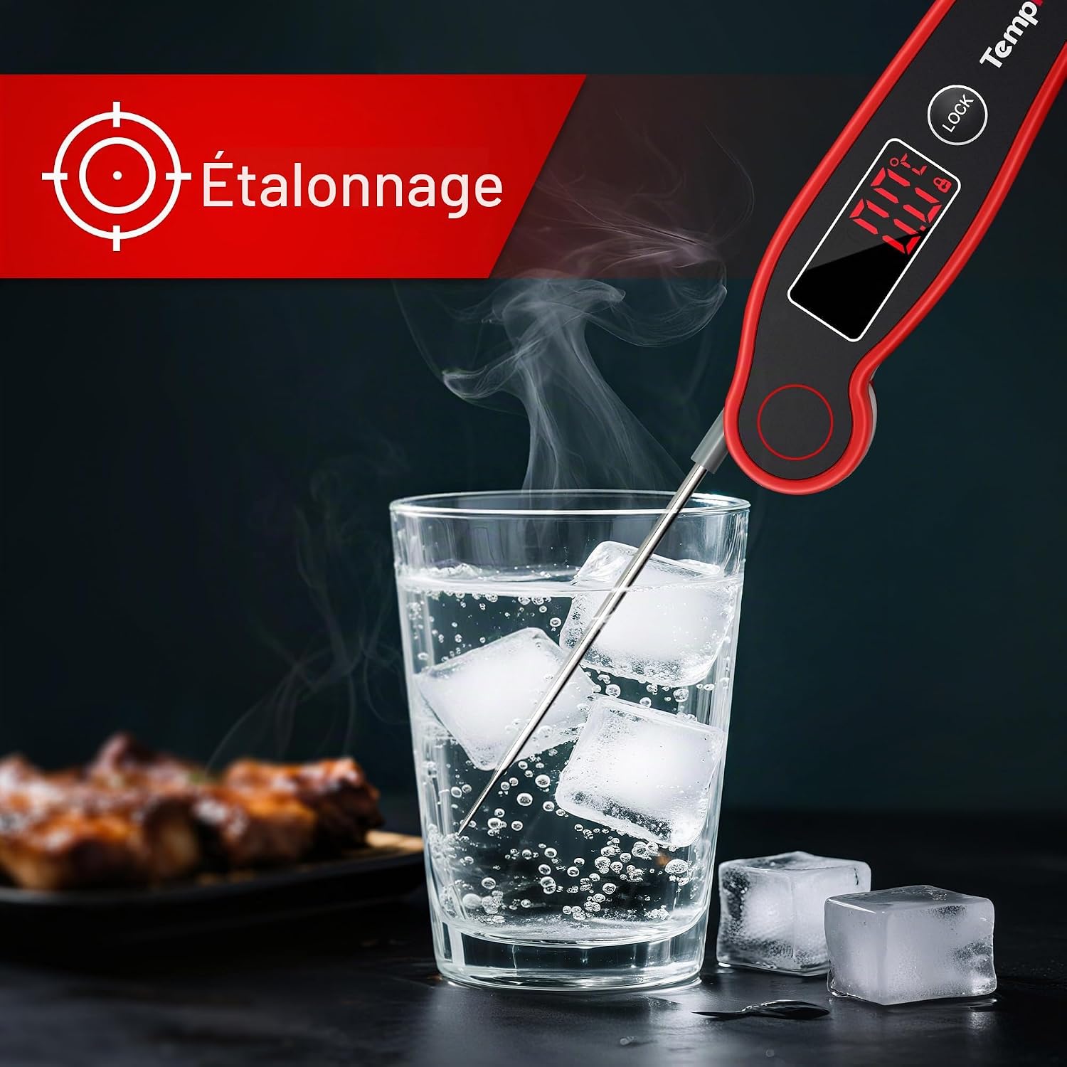 Thumbnail 6 de TempPro TP-19 voedselthermometer, waterdicht met draaibaar lcd-scherm