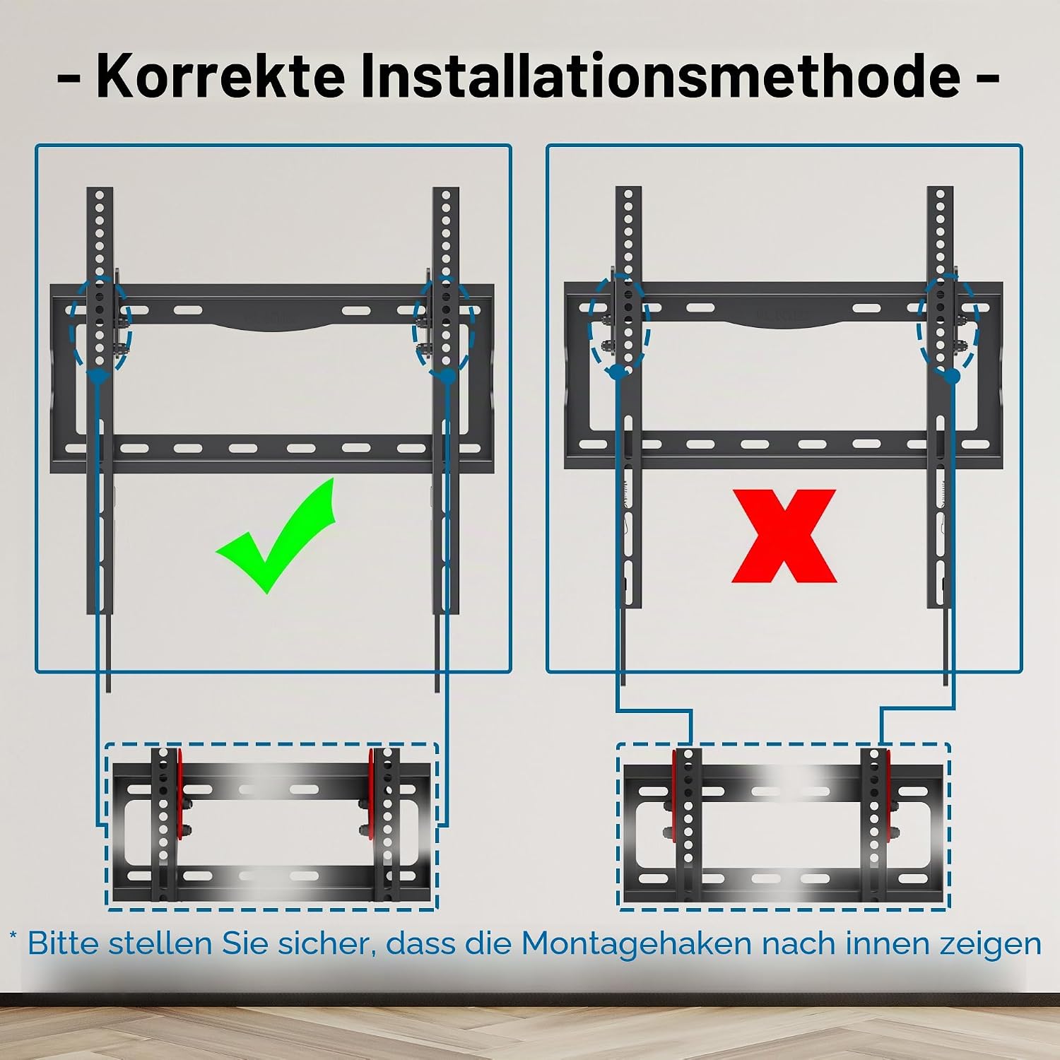 Thumbnail 6 de BONTEC TV Wandhalterung 26–65 Zoll