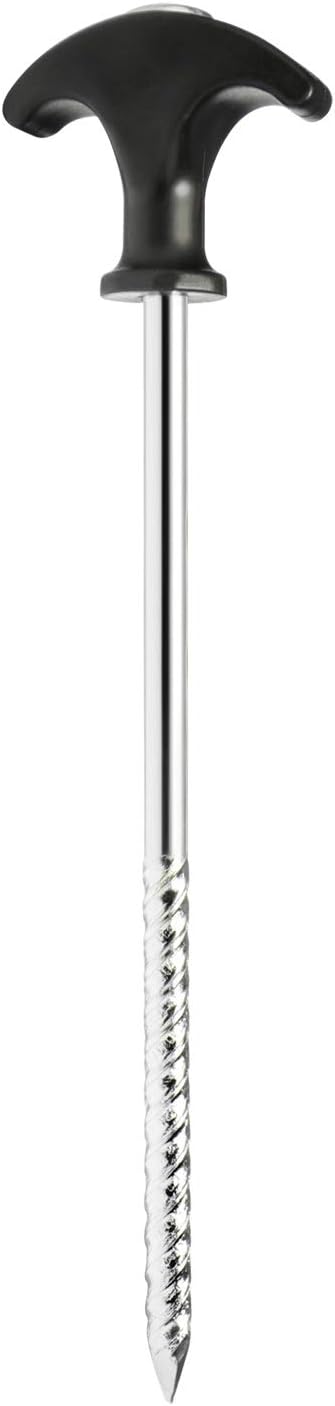 Thumbnail 4 de COM-FOUR : 12 piquets de tente en acier filetés avec poignée en T