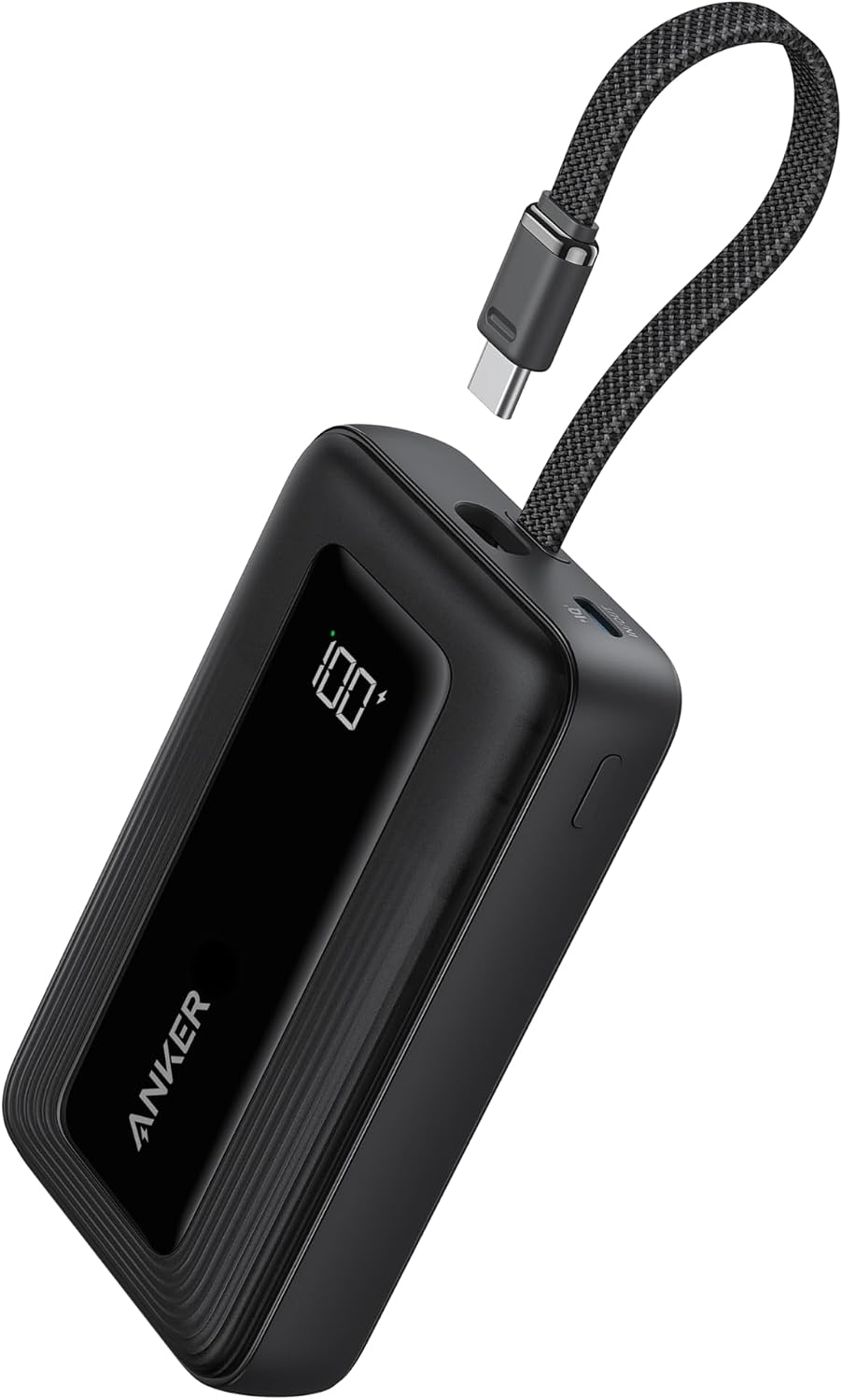 Detalle de Anker Zolo Powerbank 20000mAh, 30W Max mit integriertem USB-C-Kabel