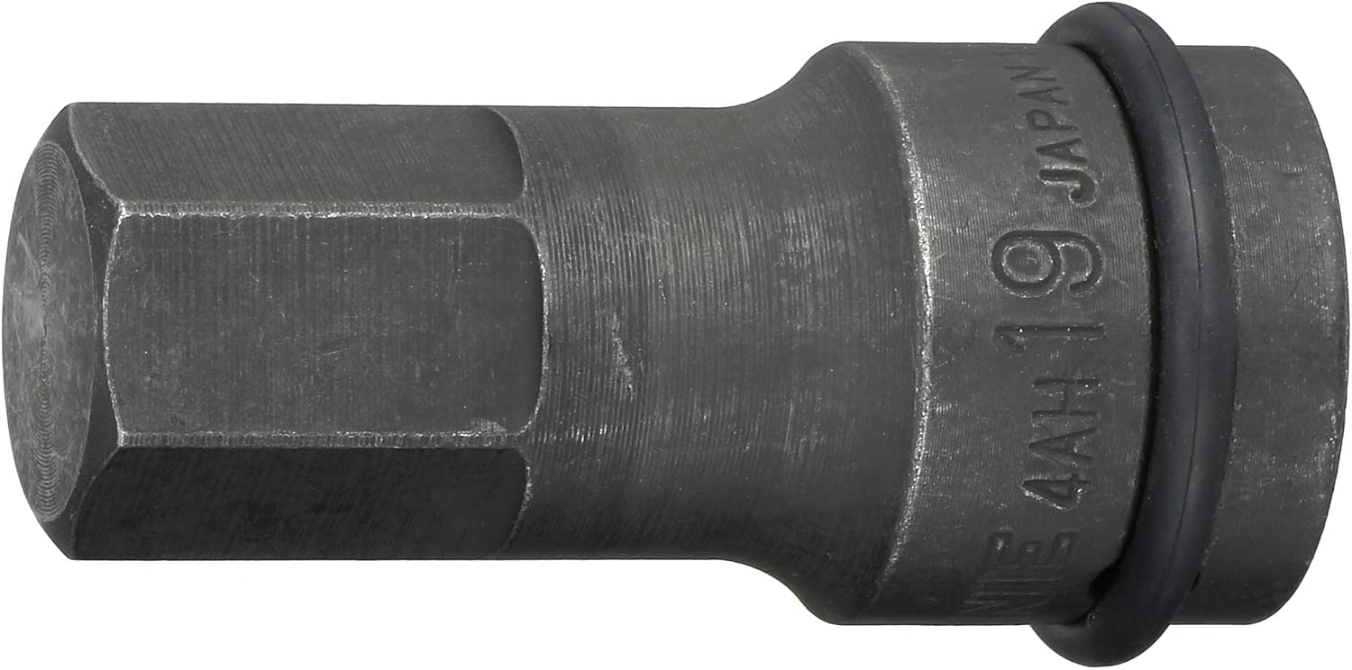 Detalle de トネ(TONE) 4AH-19 インパクト用ヘキサゴンソケット 差込角12.7mm・二面幅19mm