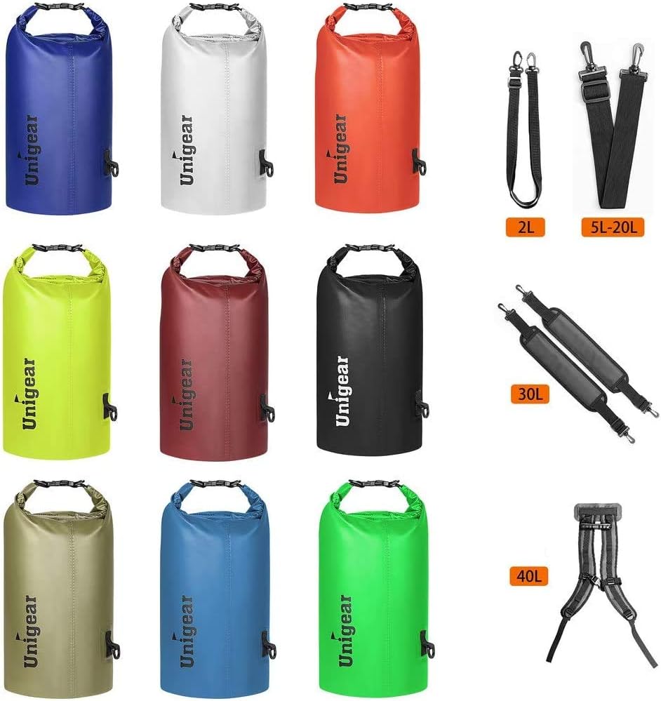 Detalle 2 de Unigear 2L Floating Waterproof Dry Bag with Roll-Top Closure and Phone Case