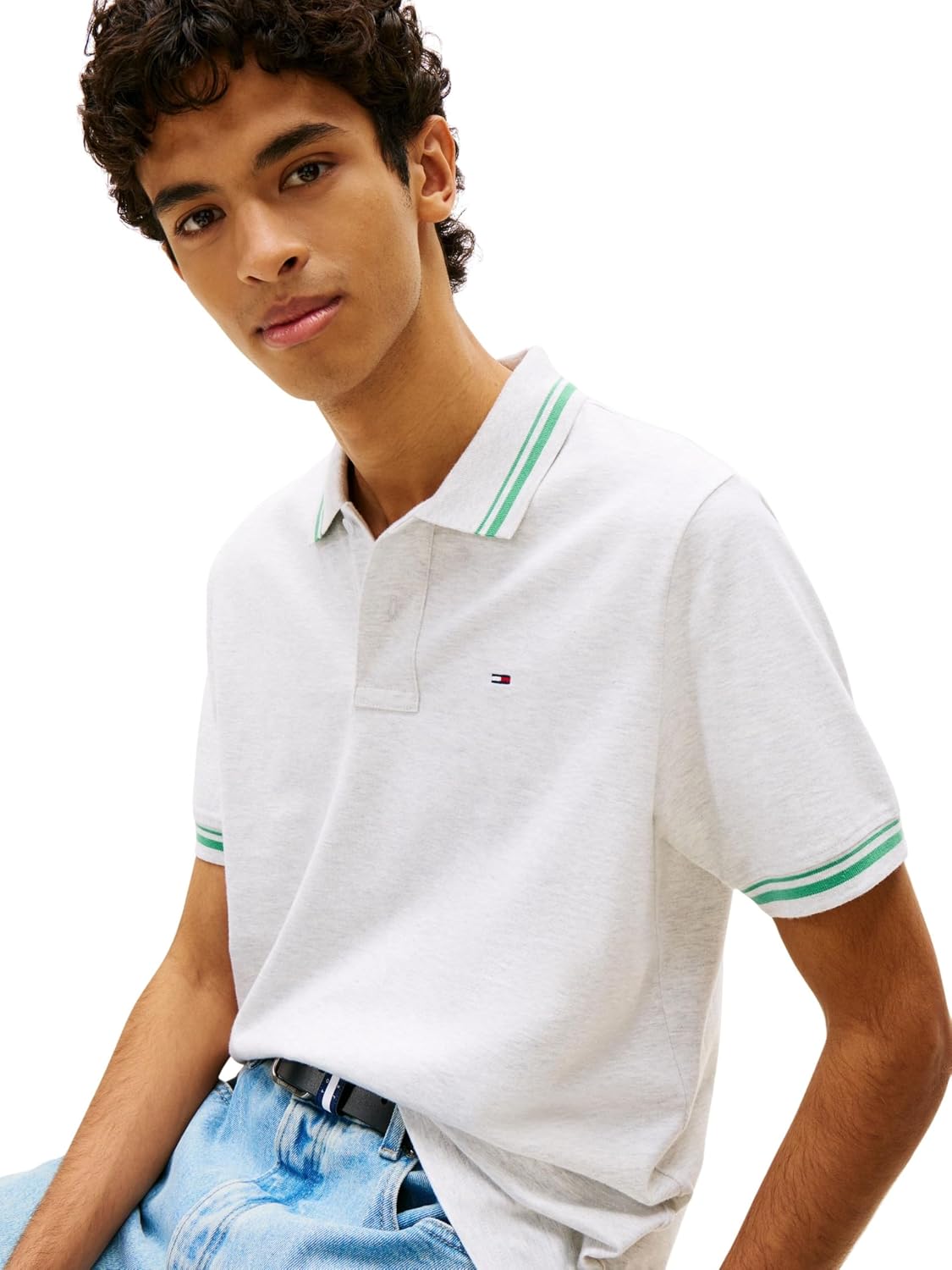 Thumbnail 2 de Tommy Jeans Tjm Reg Tipped Polo Ext Dm0dm22… da uomo (confezione da 1)