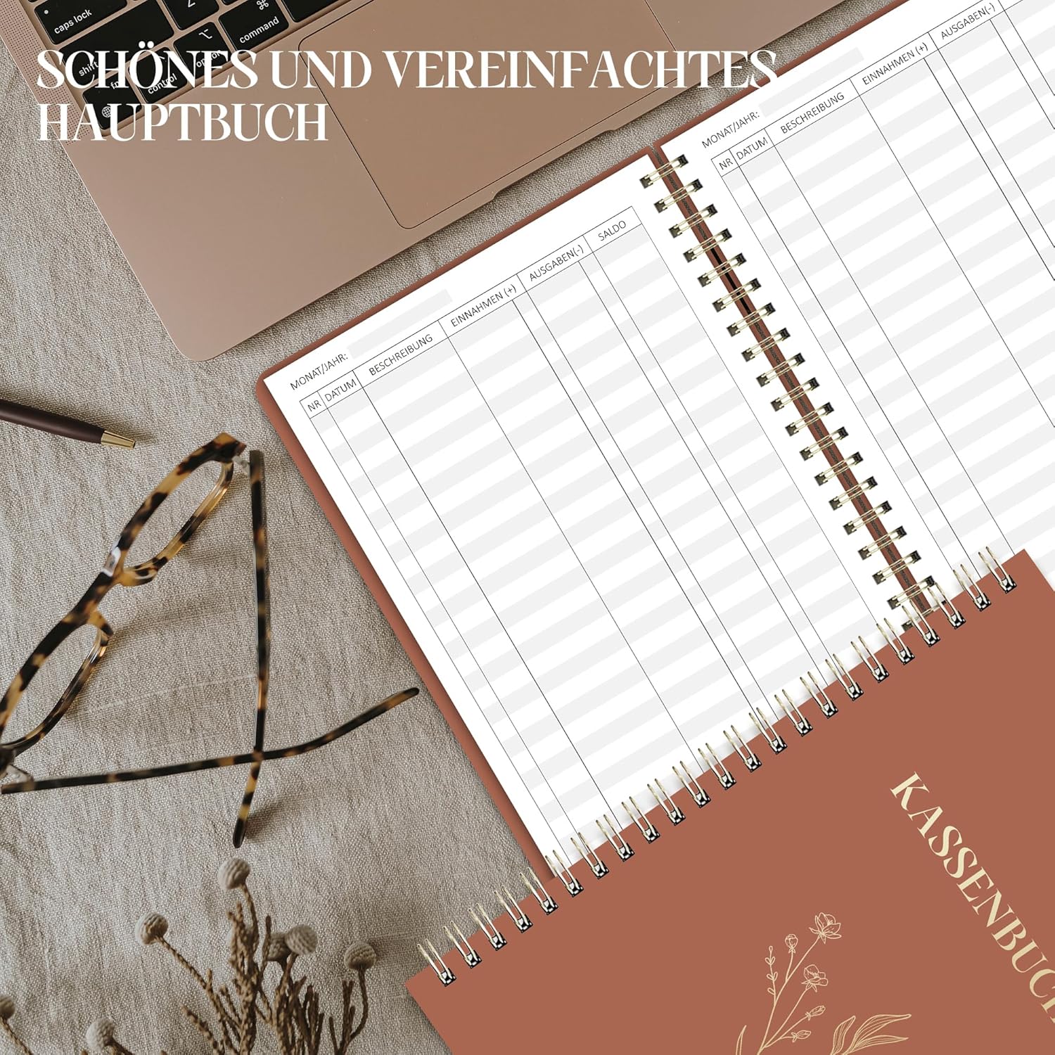 Thumbnail 6 de BIROYAL Kassenbuch A5-120 Seiten – Budget Planner & Einnahmen-Ausgaben Buch