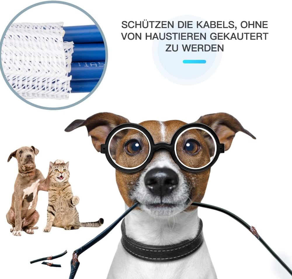 Thumbnail 3 de AGPTEK 2 m Kabelschlauch (15–25 mm), selbstschließend – flexibler gewebter Kabelmantel für Kabelmanagement