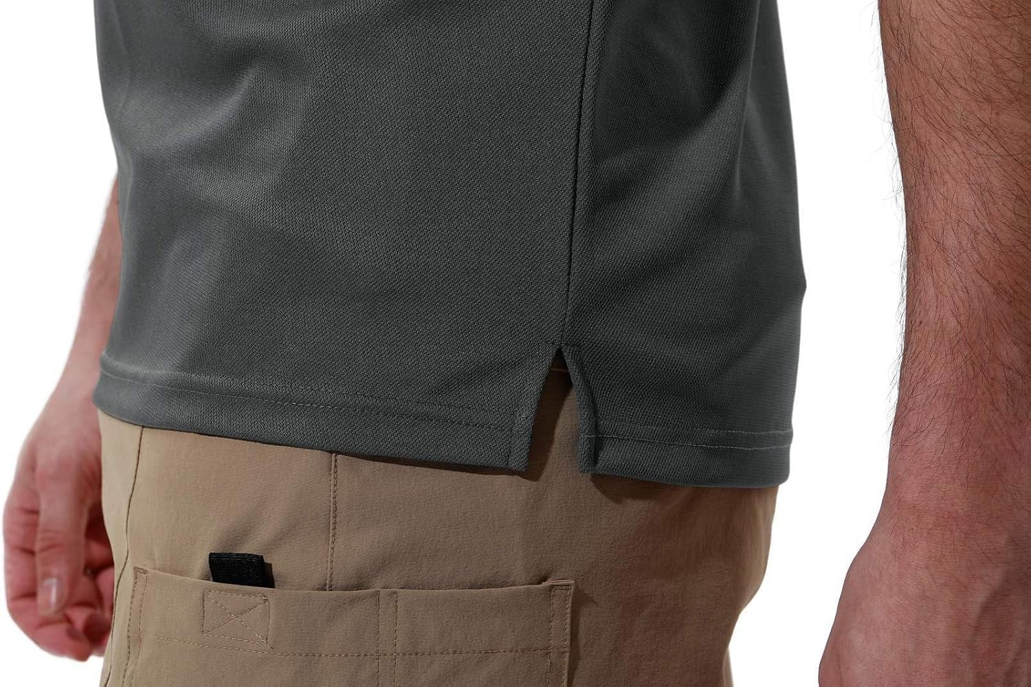 Thumbnail 6 de Rdruko Men’s Short-Sleeve Quick-Dry Polo Shirt with Pocket (Outdoor & Golf)