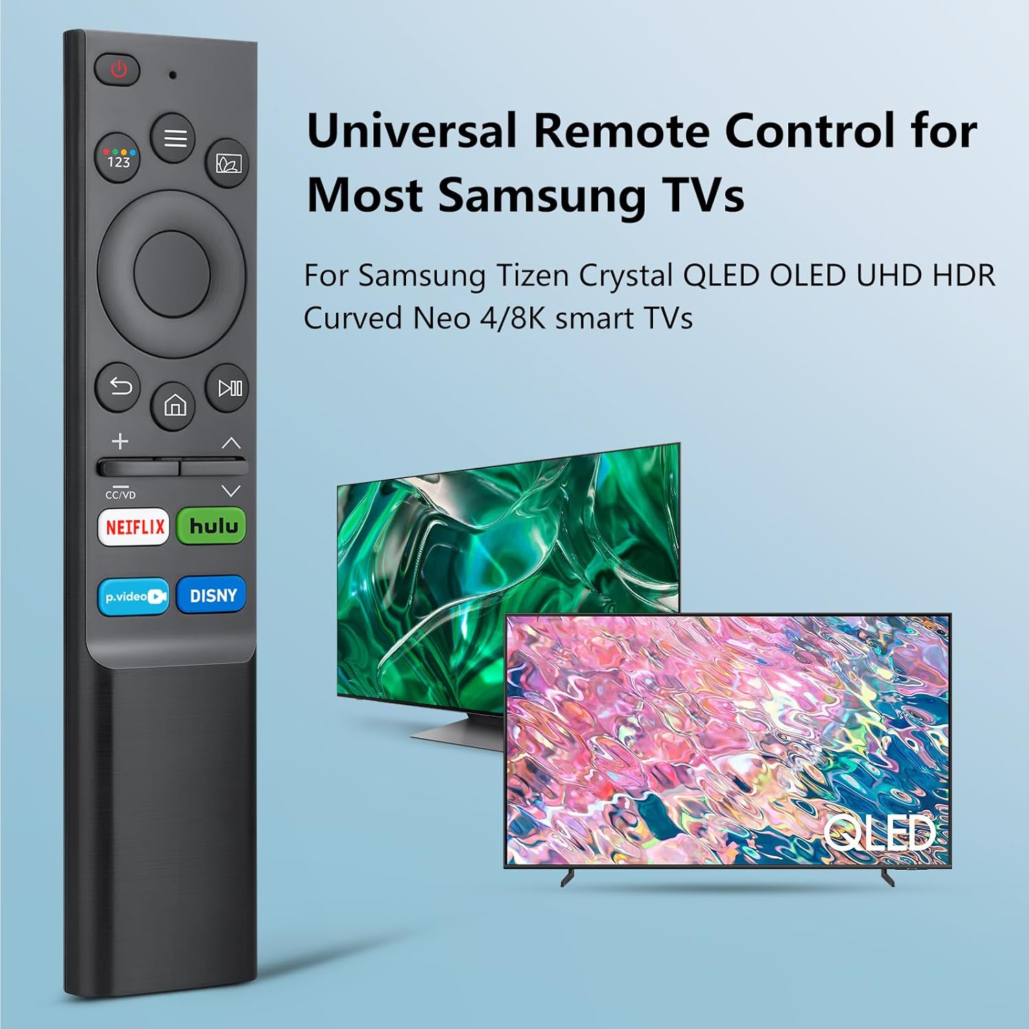 Detalle 2 de Universal Replacement Remote Controls (Pack of 2) for Samsung Smart TVs (Upgraded) – No Voice