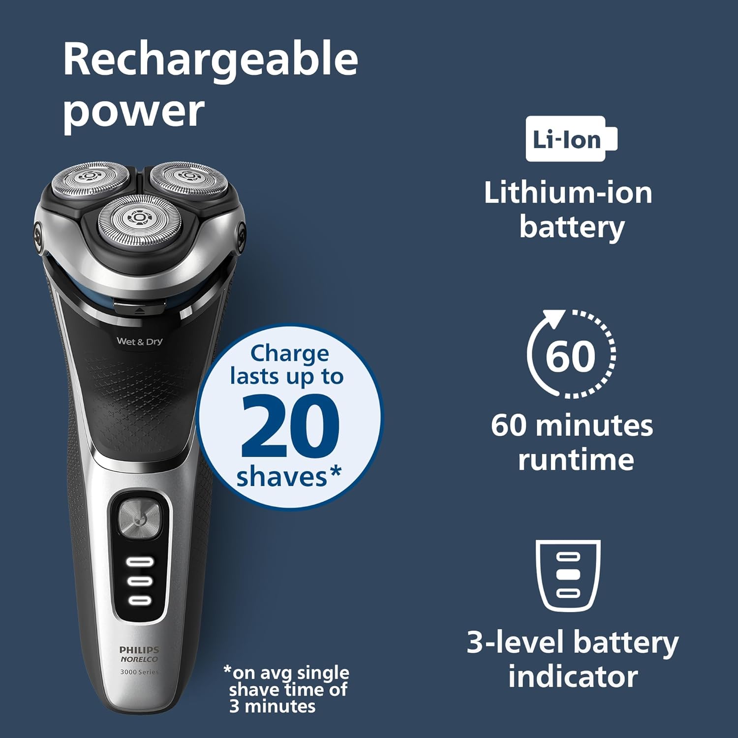 Thumbnail 6 de Philips Norelco Shaver 3900 Series S3341/92