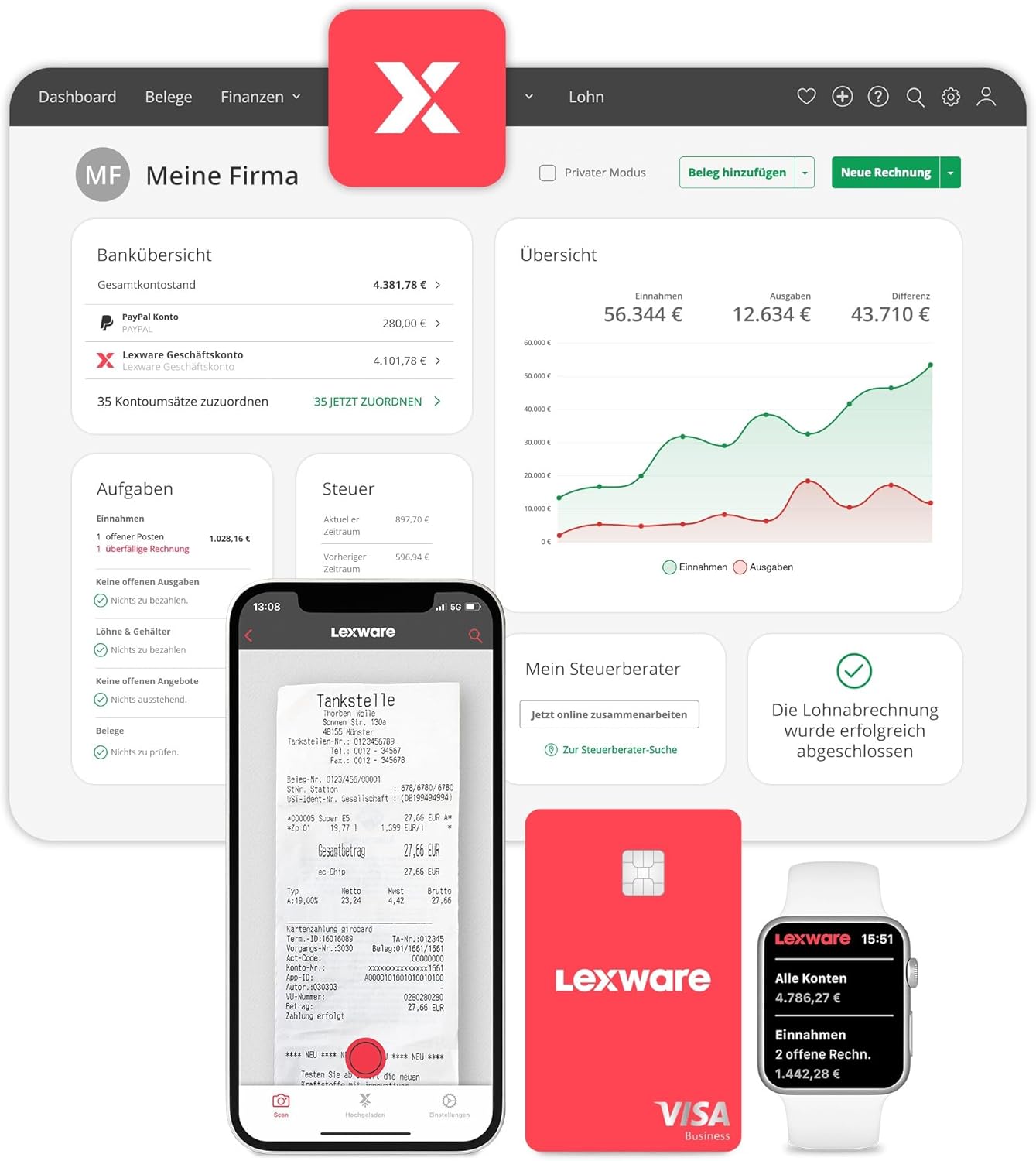 Detalle 2 de Lexware Office XL 365 Tage Aktivierungscode