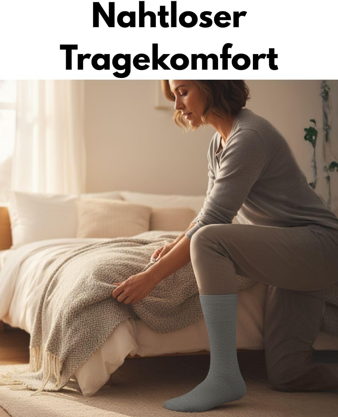 Detalle de sockenkauf24 Diabetikersocken 6 Paar ohne Naht