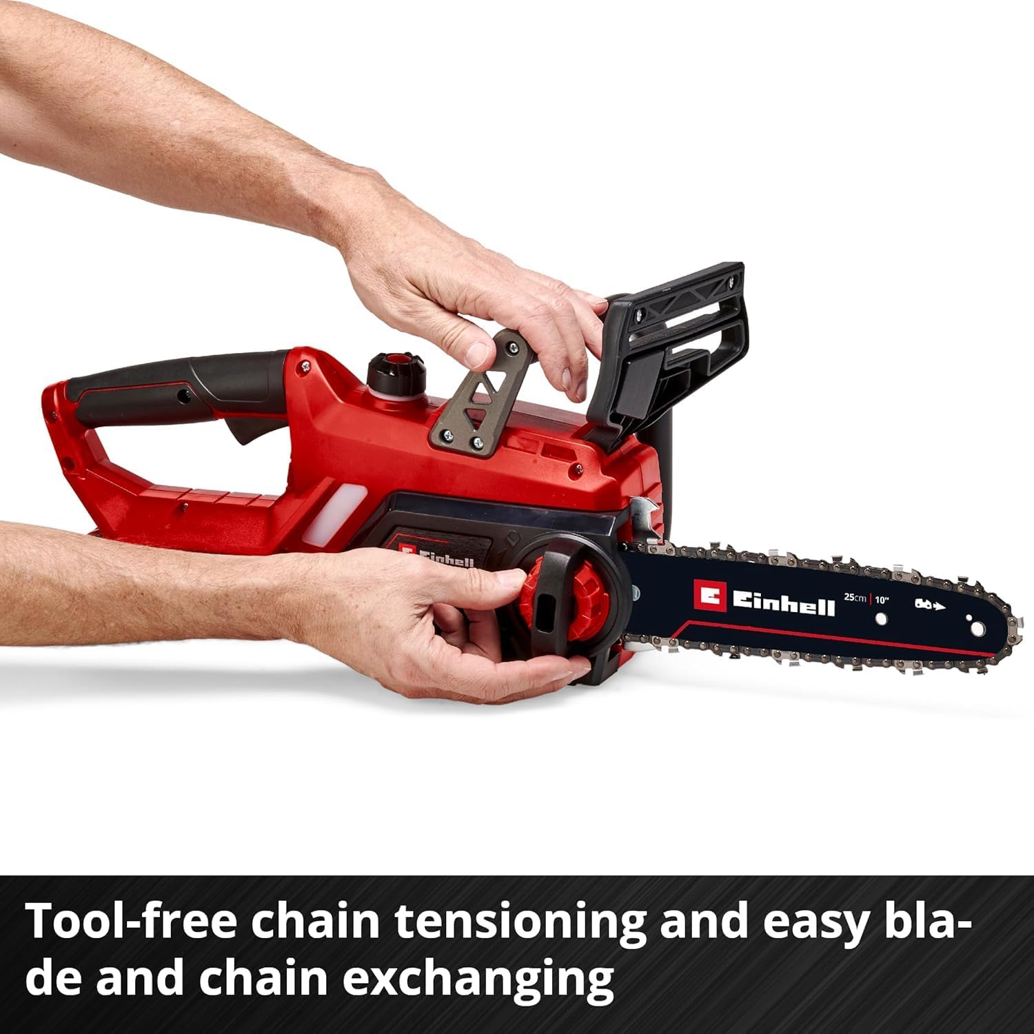 Thumbnail 4 de Einhell GE-LC 18/25-1 Li Kit 18V cordless chainsaw (10 inch) with battery and charger, Oregon bar & chain
