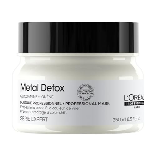 Detalle de L’Oréal Professionnel Metal Detox Masque Anti-Casse 250 ml – Cheveux Secs et Abîmés