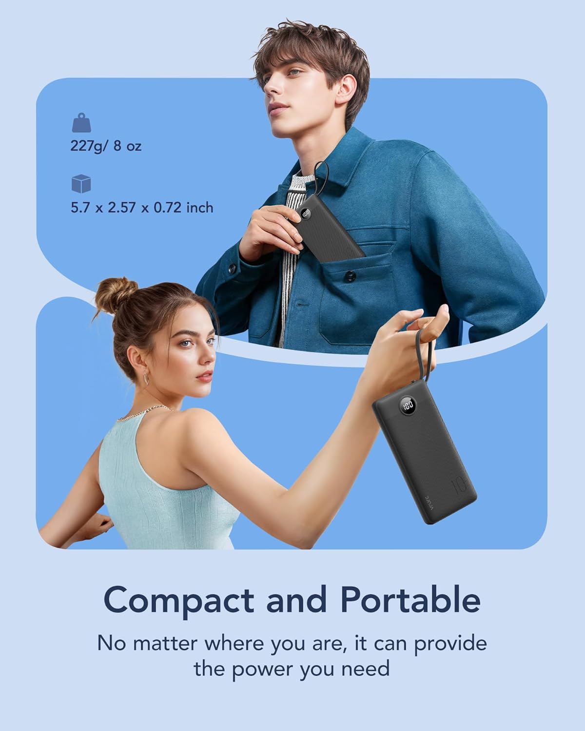 Thumbnail 4 de VRURC 10000mAh Power Bank 5 Outputs 📱