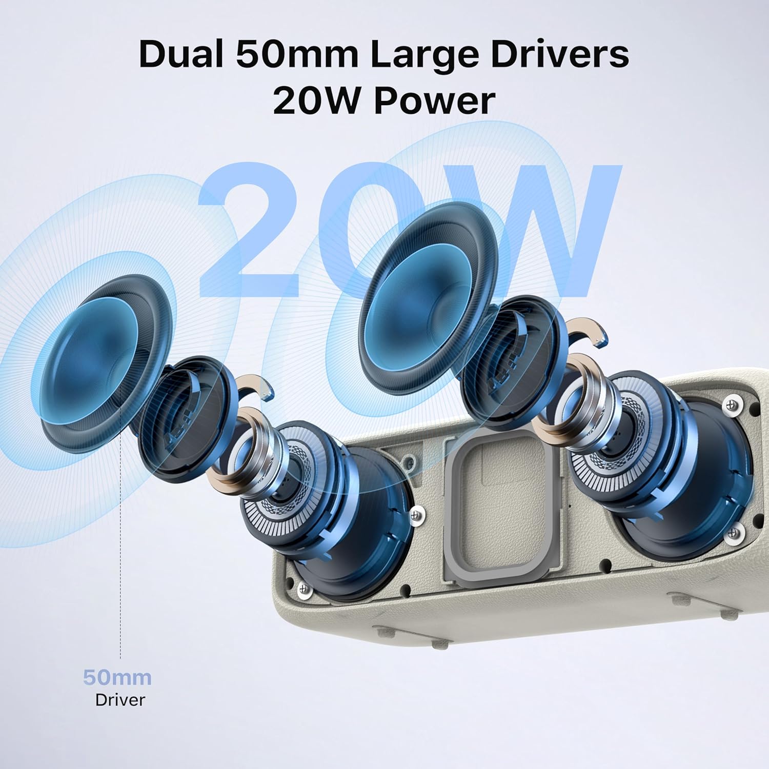 Thumbnail 1 de JUOVI ZS300 cassa Bluetooth portatile con Bluetooth 6.0, IP68 e TWS