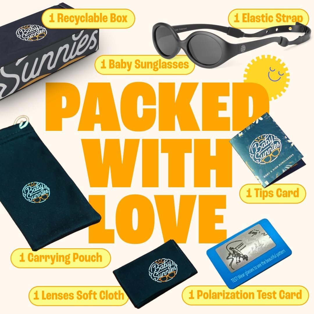 Thumbnail 6 de BABY SUNNIES Lunettes de soleil polarisées bébé avec lanières (ovales, flexibles)