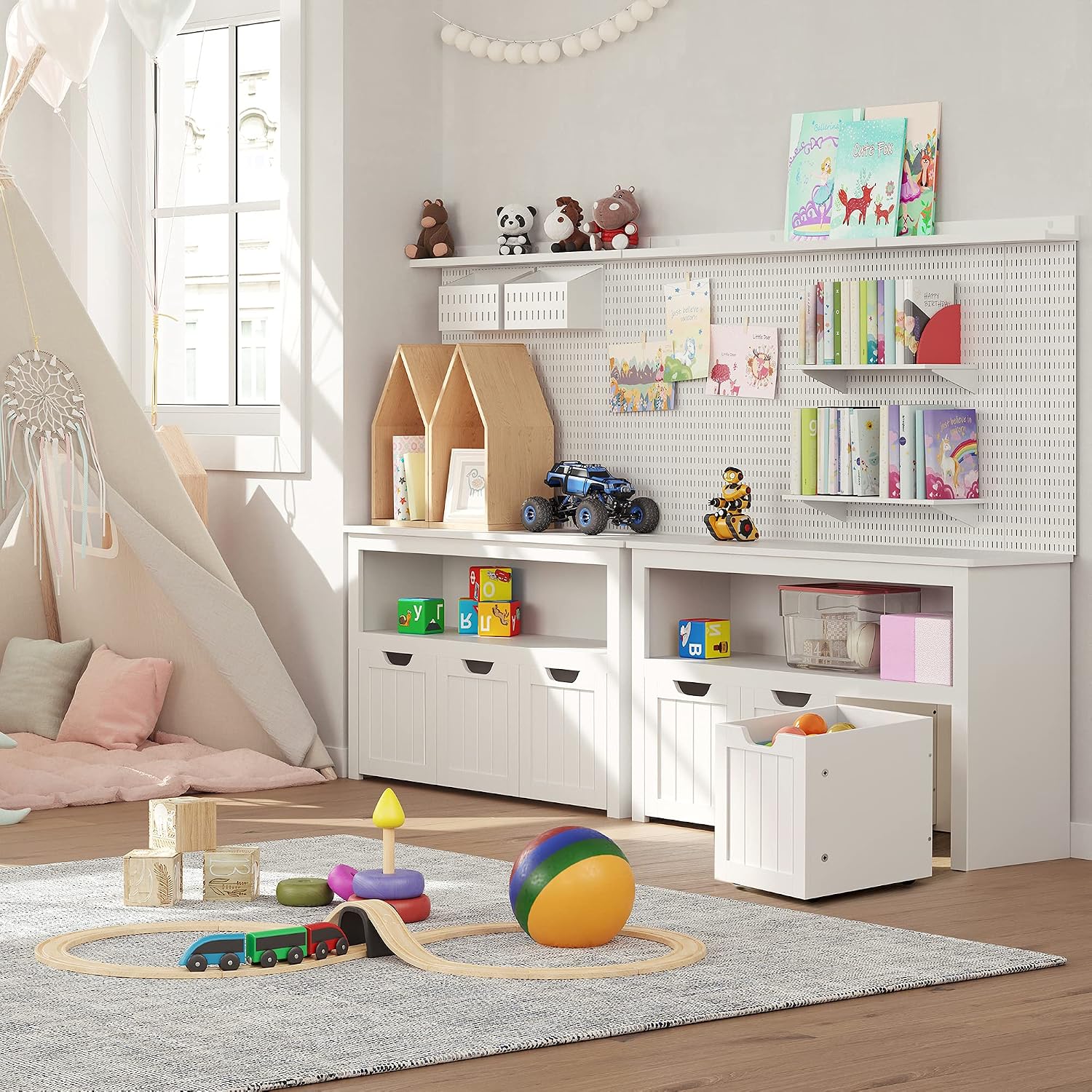 Detalle 2 de VASAGLE LHS380W01 Kinderregal 60 cm