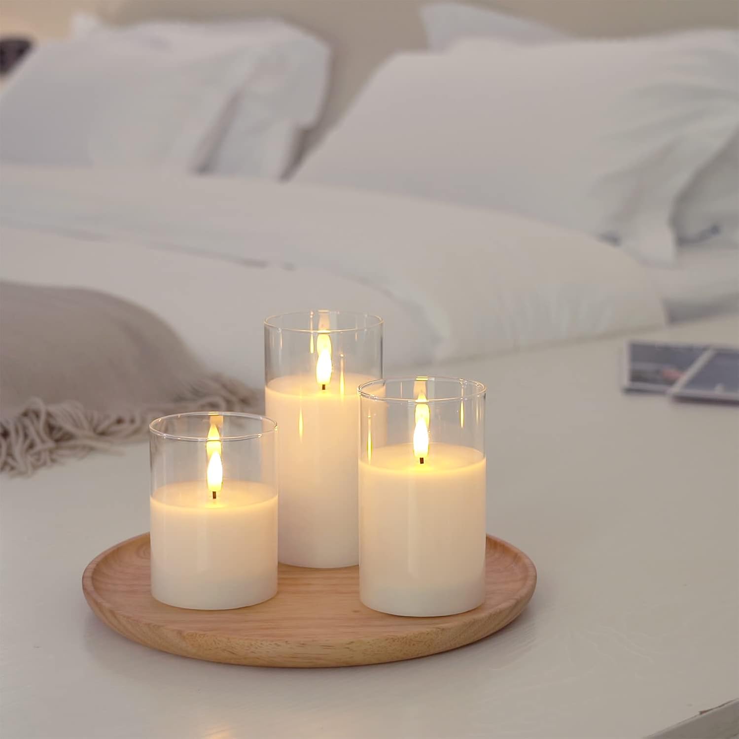 Thumbnail 6 de Amagic APILLAR Flameless LED Candles, Set of 3 with Remote and Timer