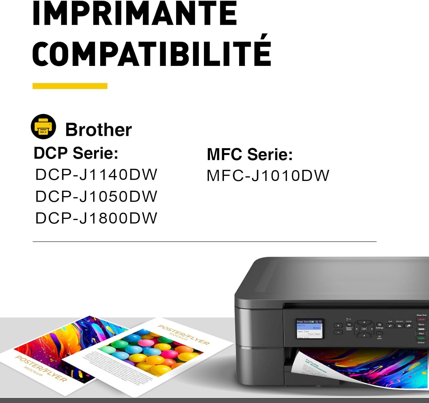 Thumbnail 1 de DOREINK LC421XL lot de 12 cartouches 550 pages 🖨️