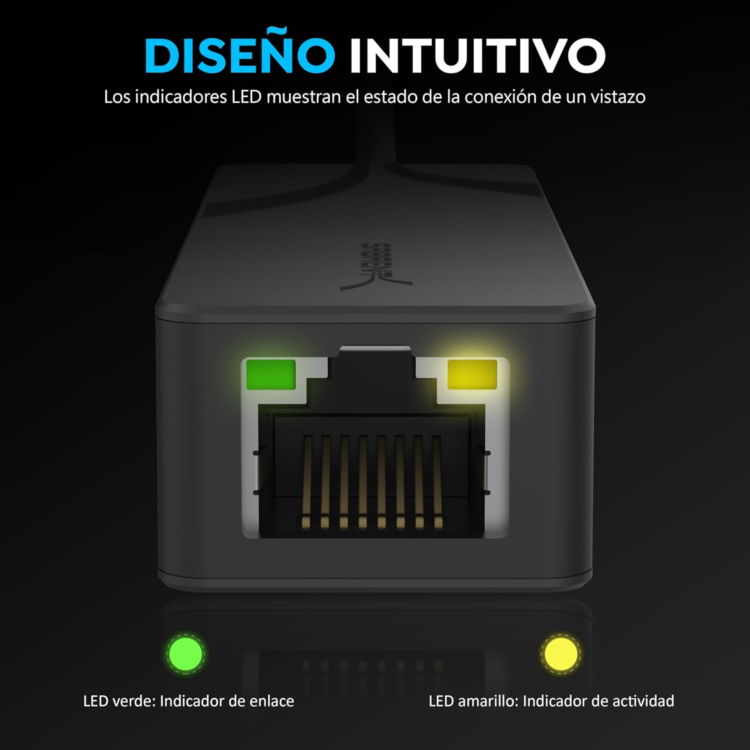 Detalle de SABRENT NT-25GA Adaptador USB‑C 2,5 Gbps