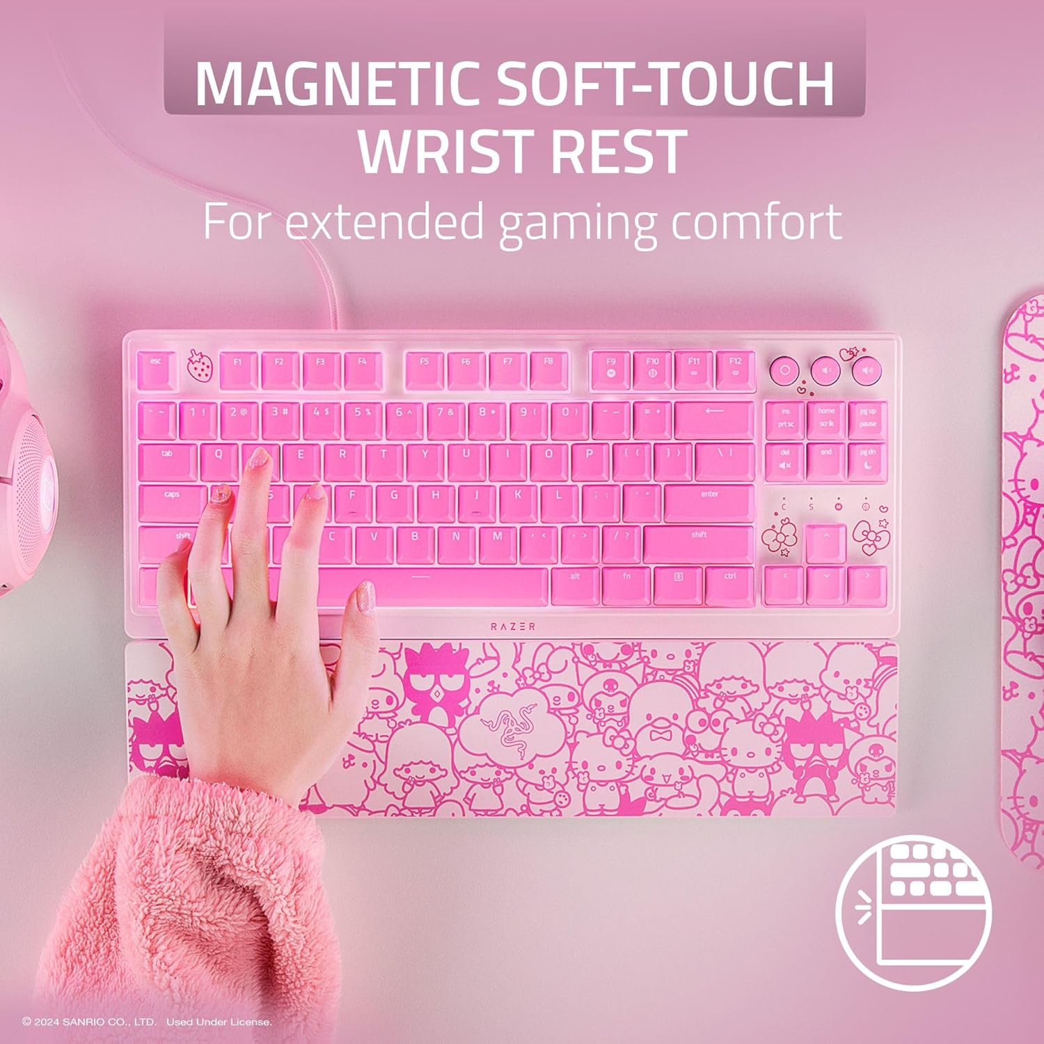 Thumbnail 5 de Razer Ornata V3 TKL Gaming Keyboard: Hello Kitty Edition