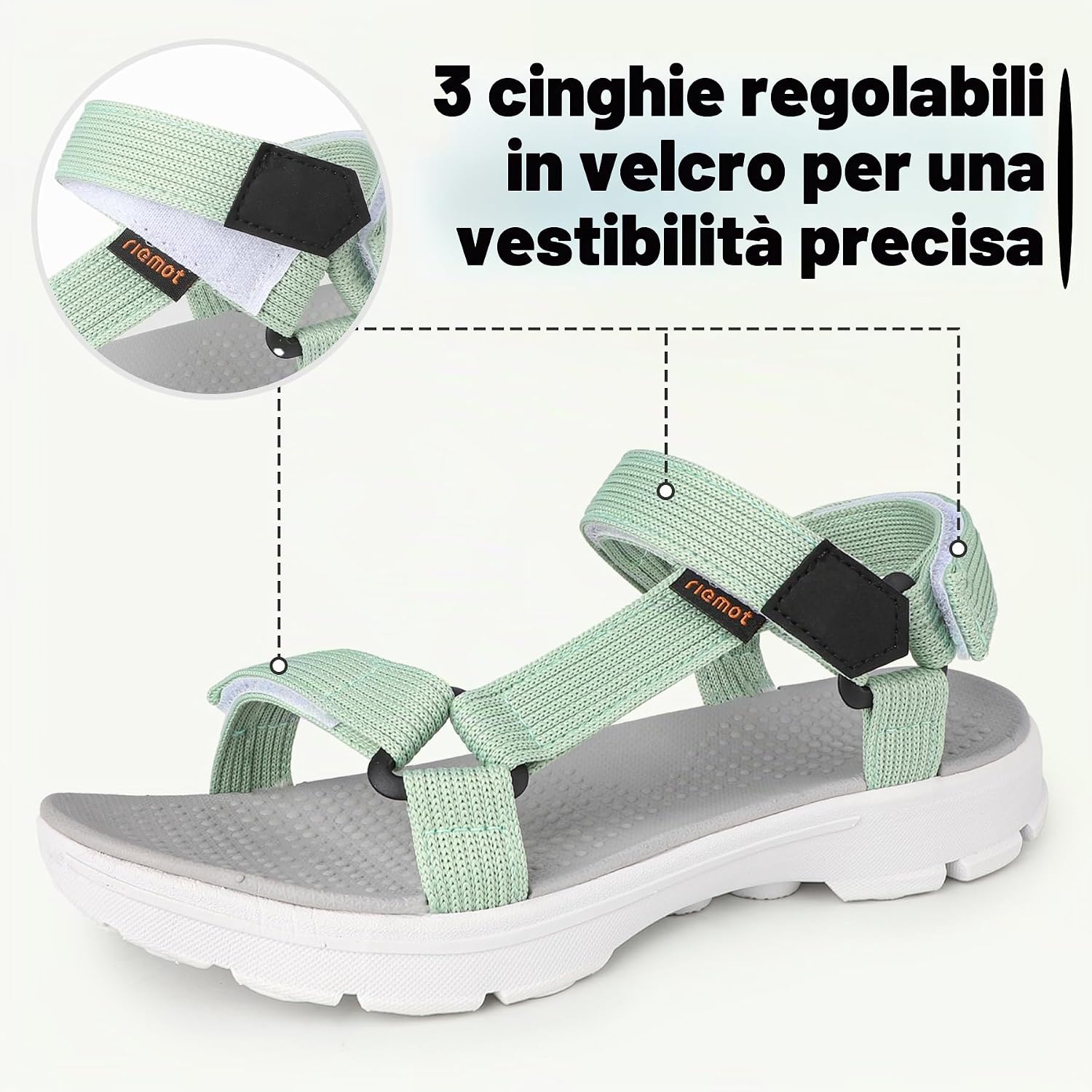 Detalle 2 de riemot Sandali Sportivi regolabili