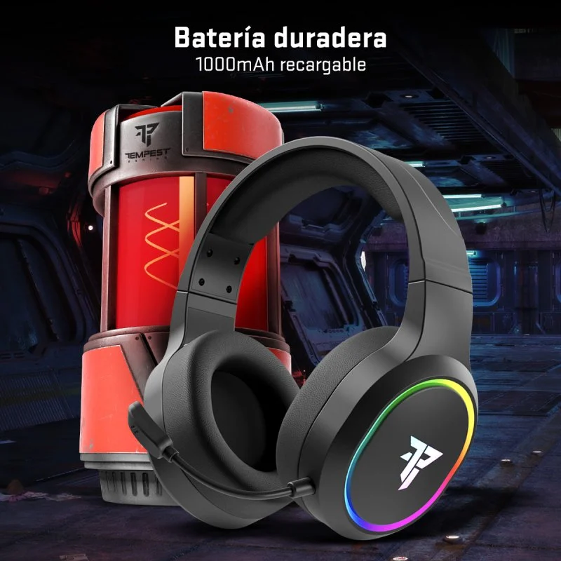 Thumbnail 2 de Tempest GHS400 Inquisitor Auriculares gaming inalámbricos RGB 2,4 GHz