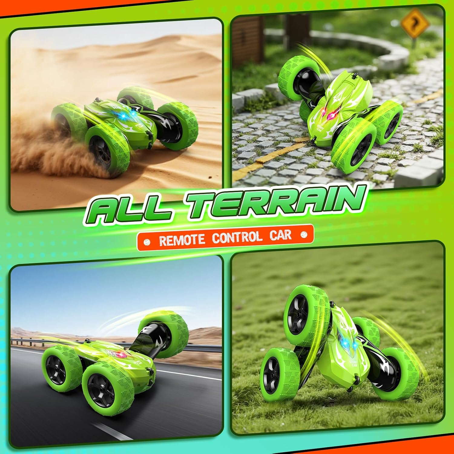 Detalle de Dreamlandia Macchina Telecomandata per Bambini – RC Auto 2,4 GHz con acrobazie 360°