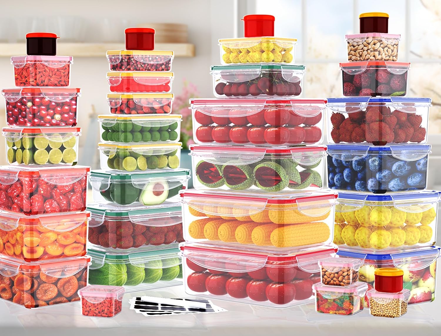 Thumbnail 6 de RockBerry Food Storage Containers, 35-Piece BPA-Free Airtight Set