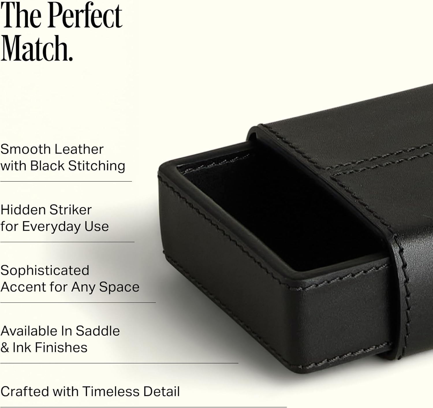 Thumbnail 2 de Preston Lane Mayfair Leather Matchstriker for Mantel 🕯