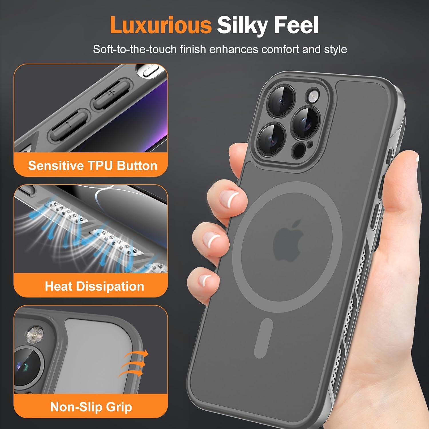 Detalle de CASEINJOY iPhone 15 Pro Case
