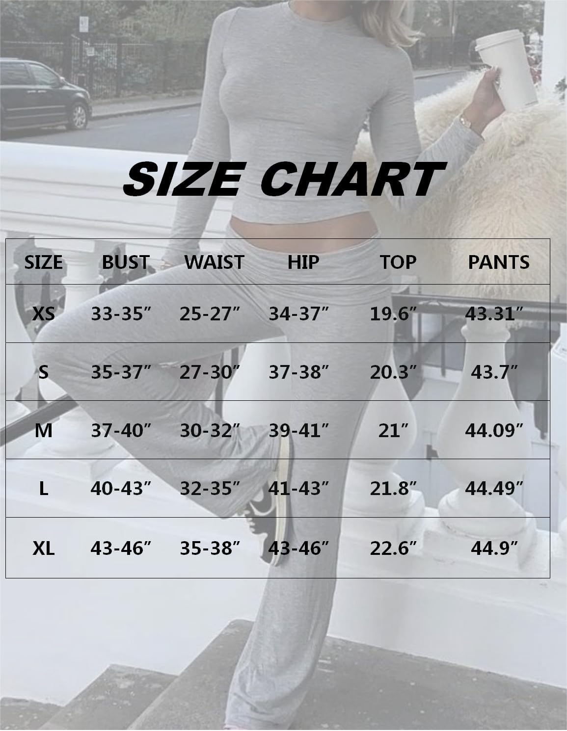 Detalle 2 de AYWA 2-Piece Foldover Flare Pants Set