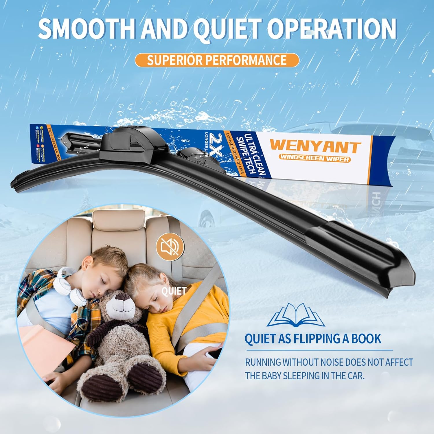 Thumbnail 3 de Wenyant 28" + 16" Wiper Blade Set for Nissan Altima & Maxima