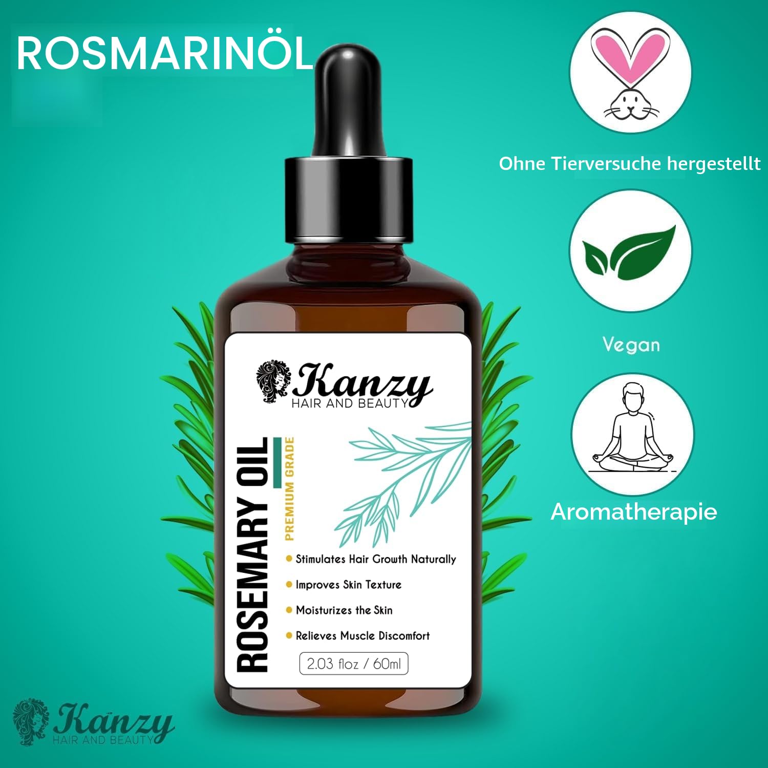 Thumbnail 6 de Kanzy Rosmarinöl Haarpflege 60ml