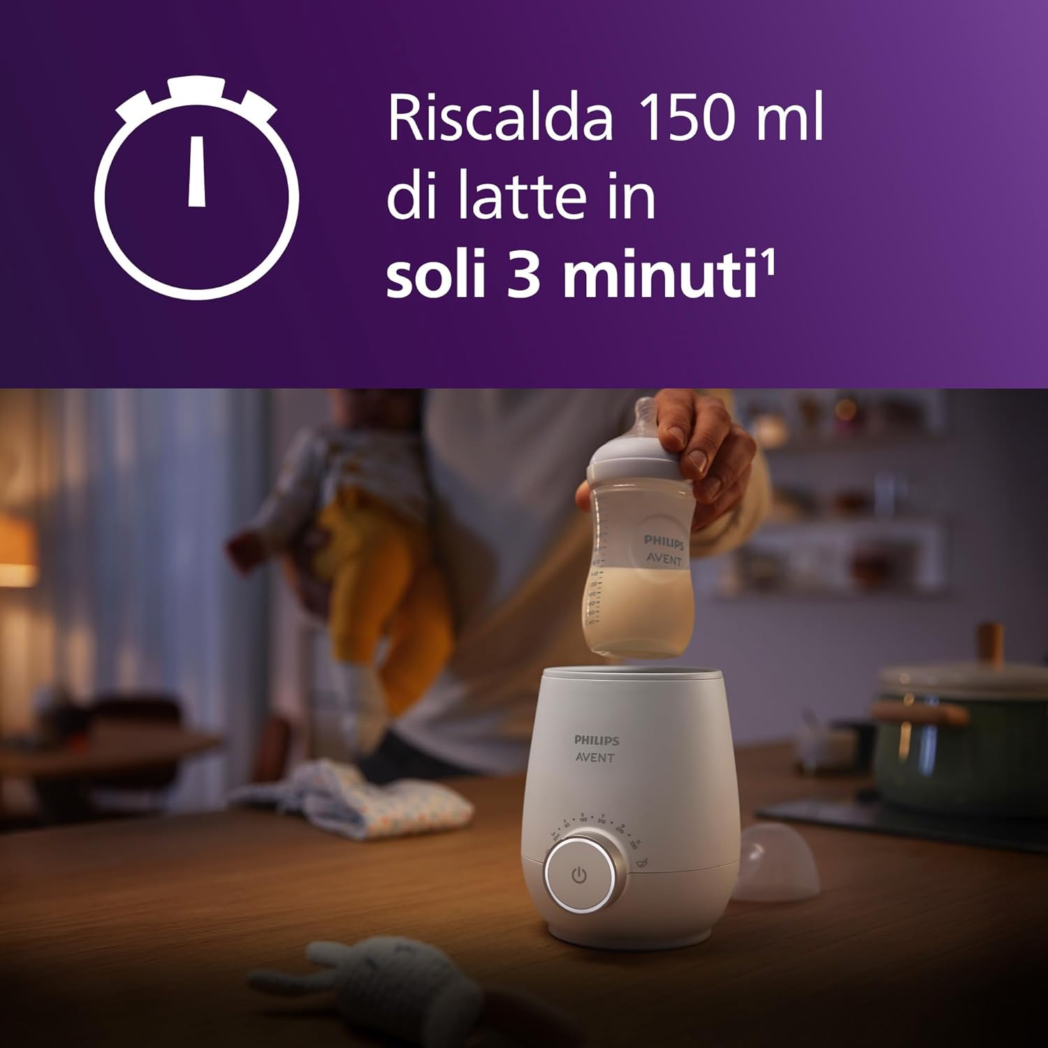 Thumbnail 1 de Philips Avent Premium SCF358/00 scaldabiberon veloce con controllo intelligente della temperatura