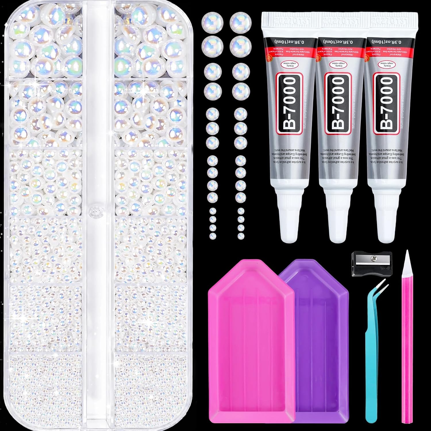 Detalle de AB Pearls Bedazzling Kit, 20,000 Rhinestones