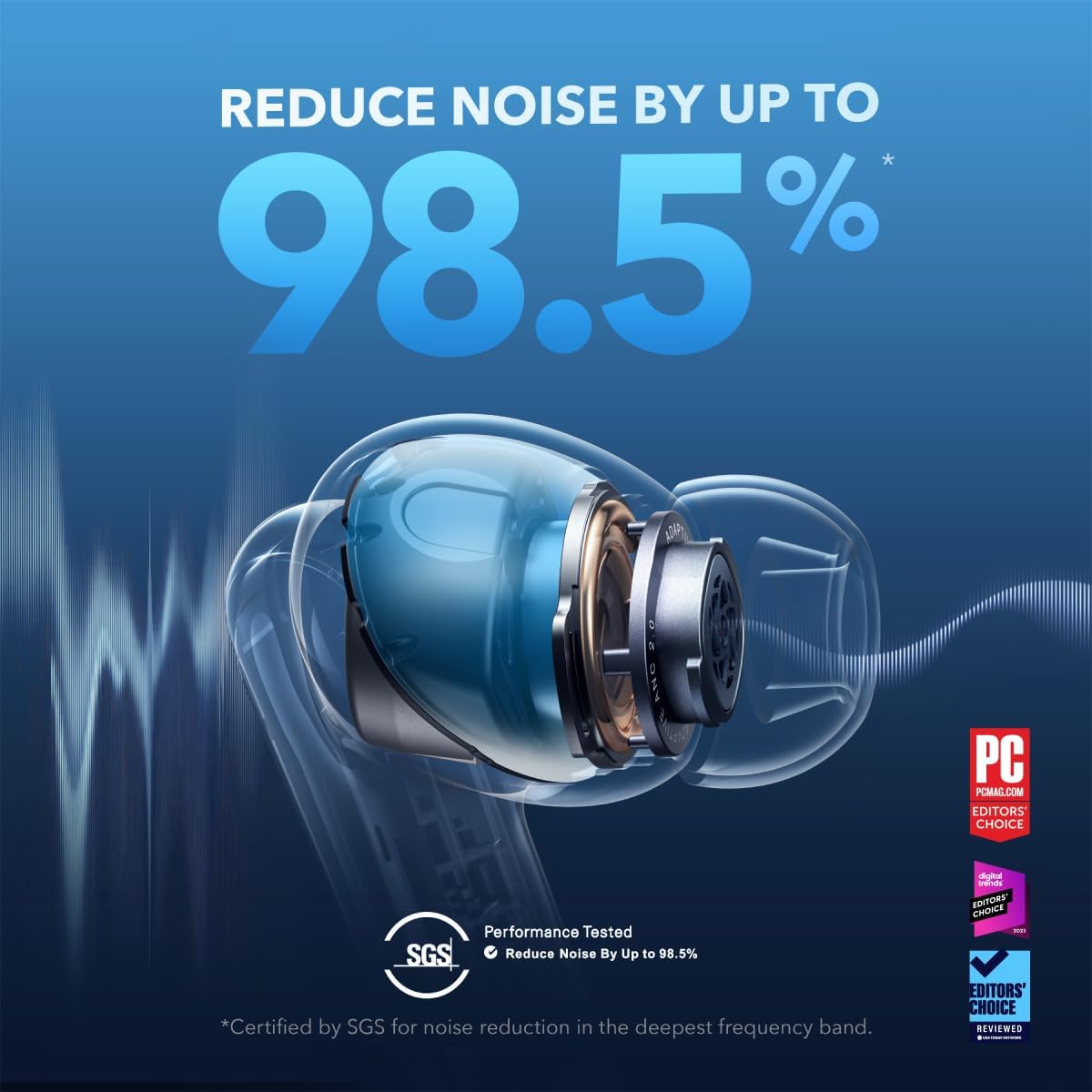 Detalle 2 de Soundcore Liberty 4 NC earbuds, 50H battery