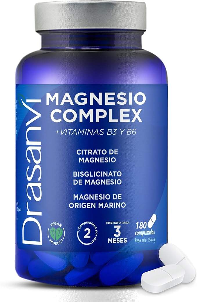 Detalle de Drasanvi Magnesio Complex 💊 180 Comprimidos, Alta Absorción