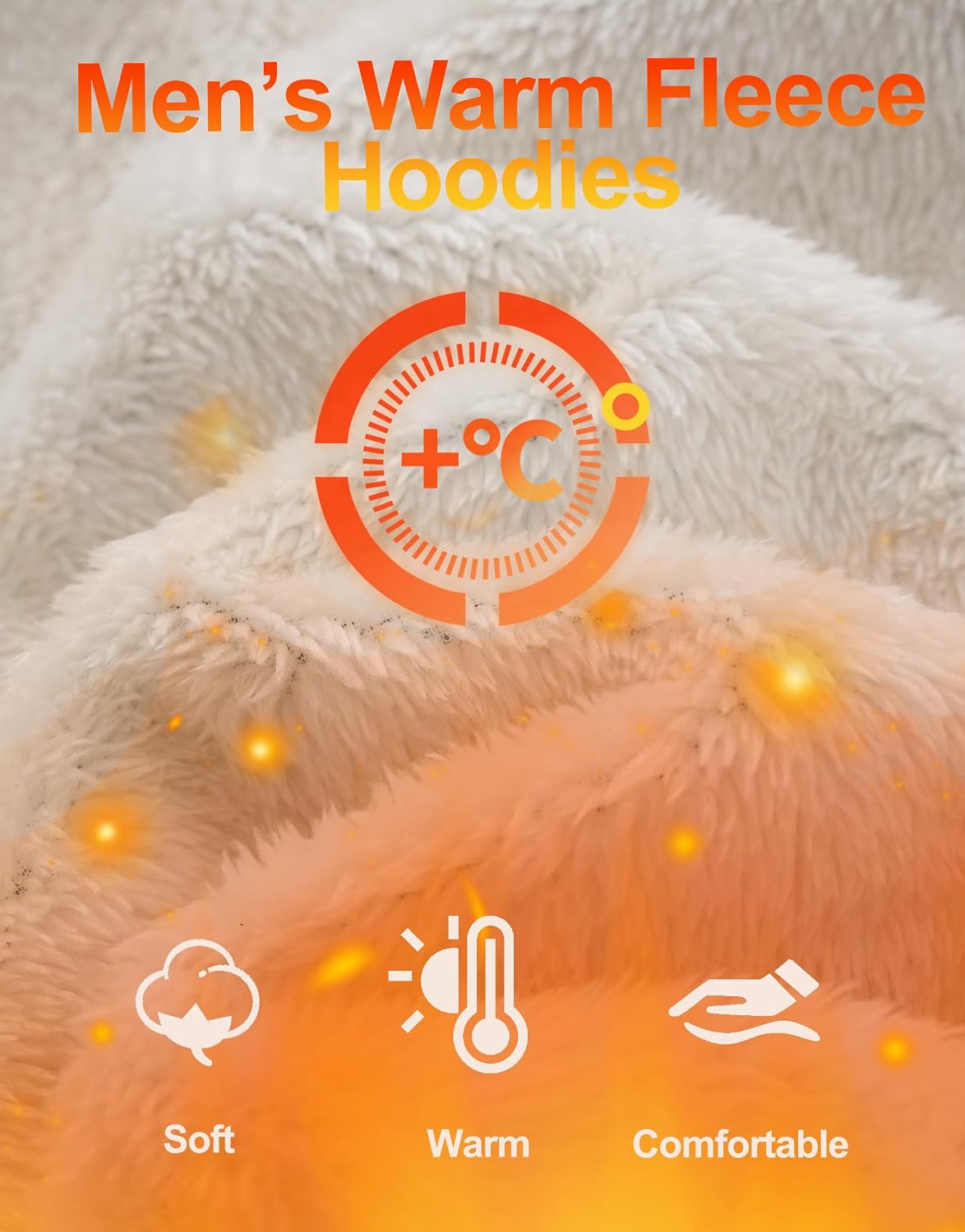 Detalle de Cavva men’s fleece-lined hooded sweatshirt with kangaroo pocket (warm winter pullover)