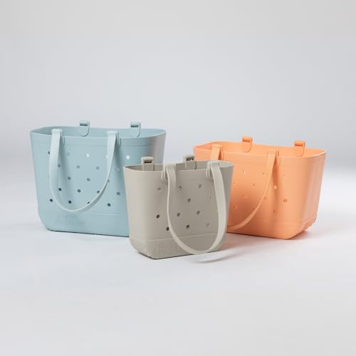 Thumbnail 6 de Simple Modern Getaway Blue Dune Large Bolso de playa impermeable