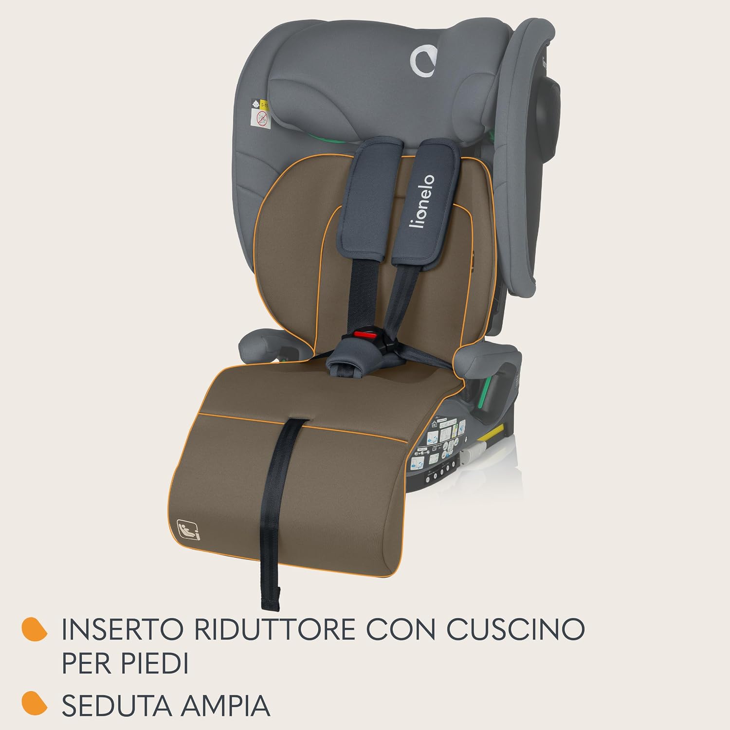 Thumbnail 6 de LIONELO NELLY i-Size Seggiolino Auto Pieghevole: comfort, sicurezza e praticità per 76–150 cm
