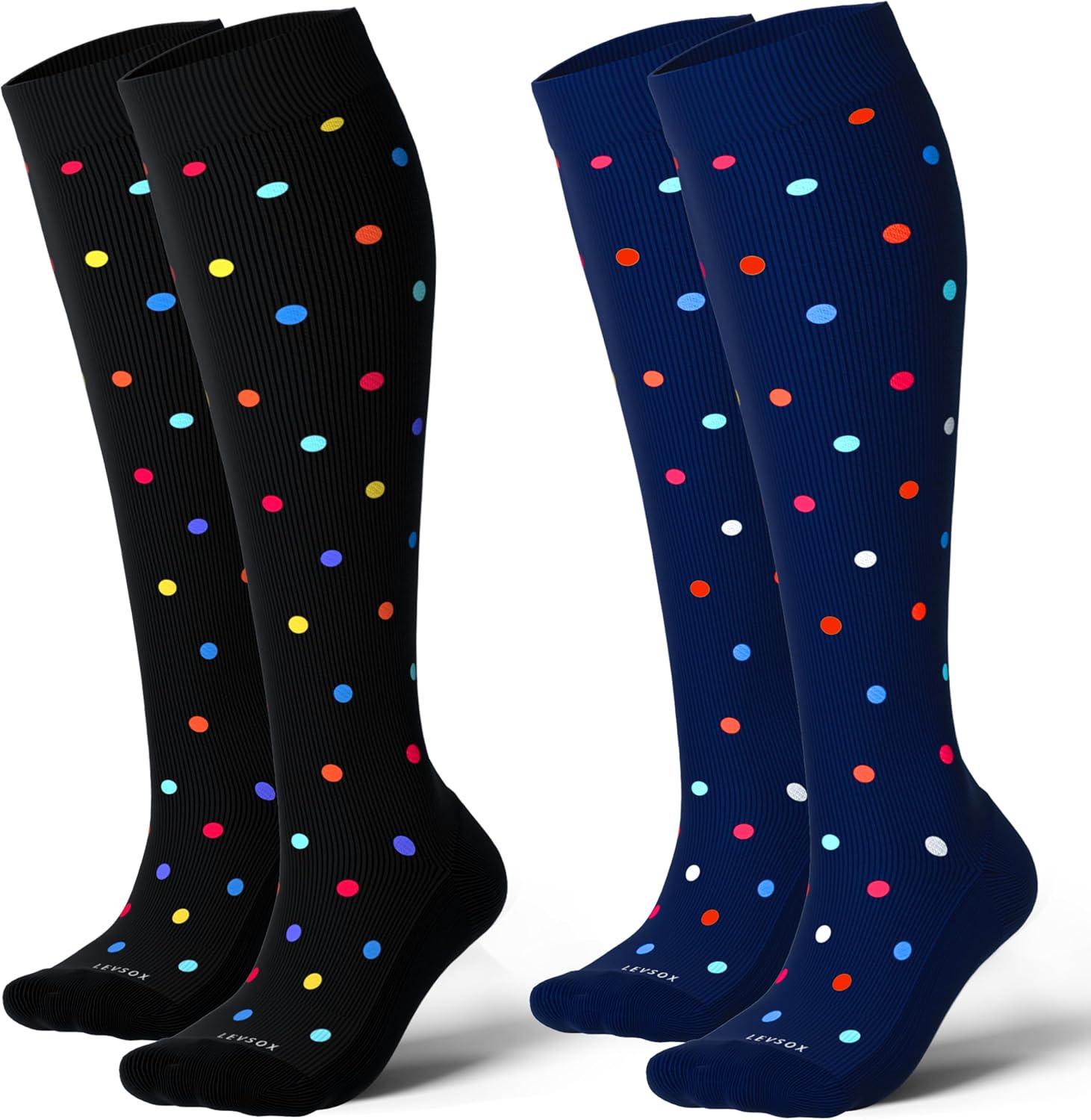 Detalle de LEVSOX Thick Cotton Compression Socks 20-30mmHg