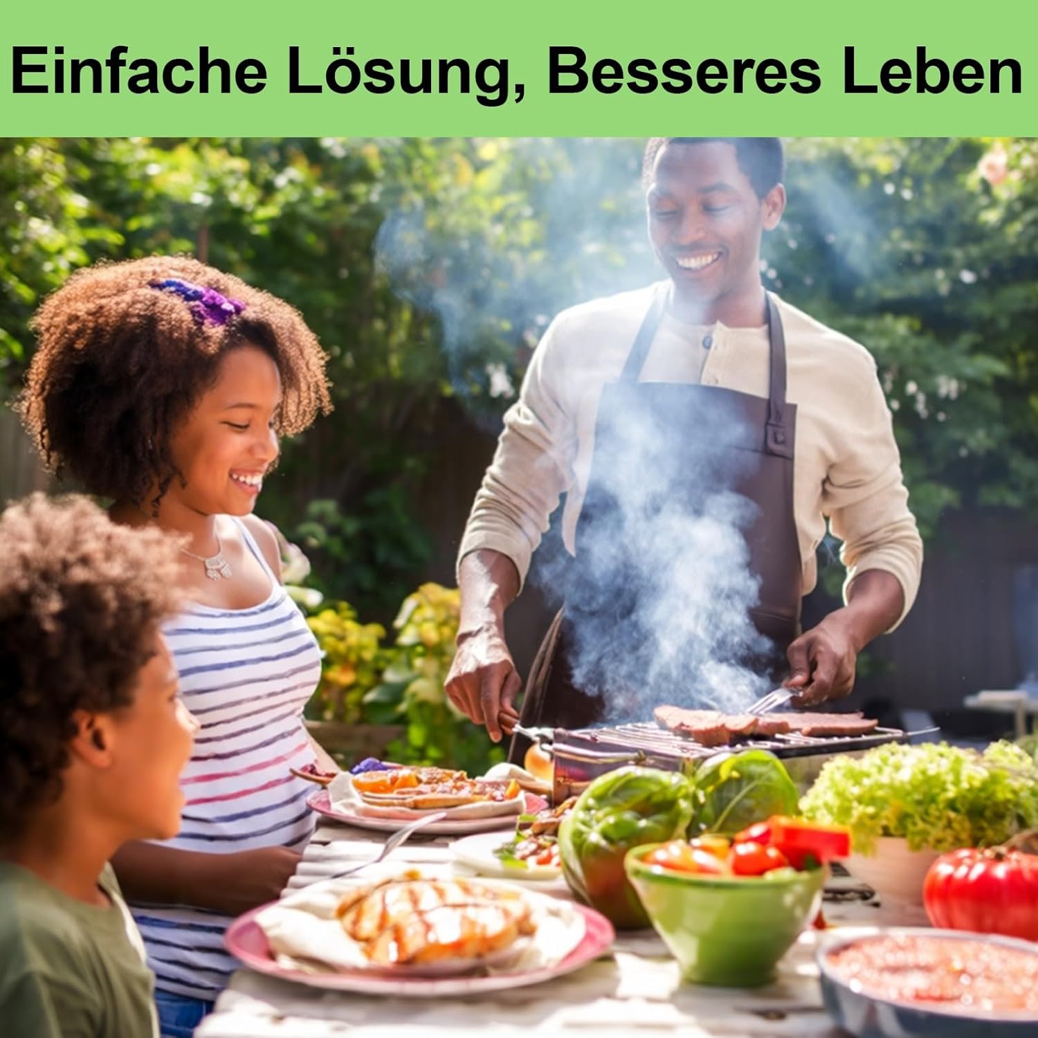 Thumbnail 4 de Newbob Große Grillabdeckung wetterfest (420D Oxford, wasserdicht) für Außenbereich – 117x61x117 cm