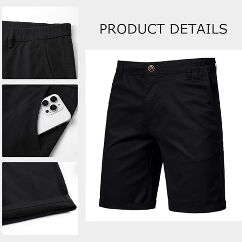 Thumbnail 4 de Zetieny Men’s 7”/9” Chino Shorts: Casual Elasticated Waist with 4 Pockets