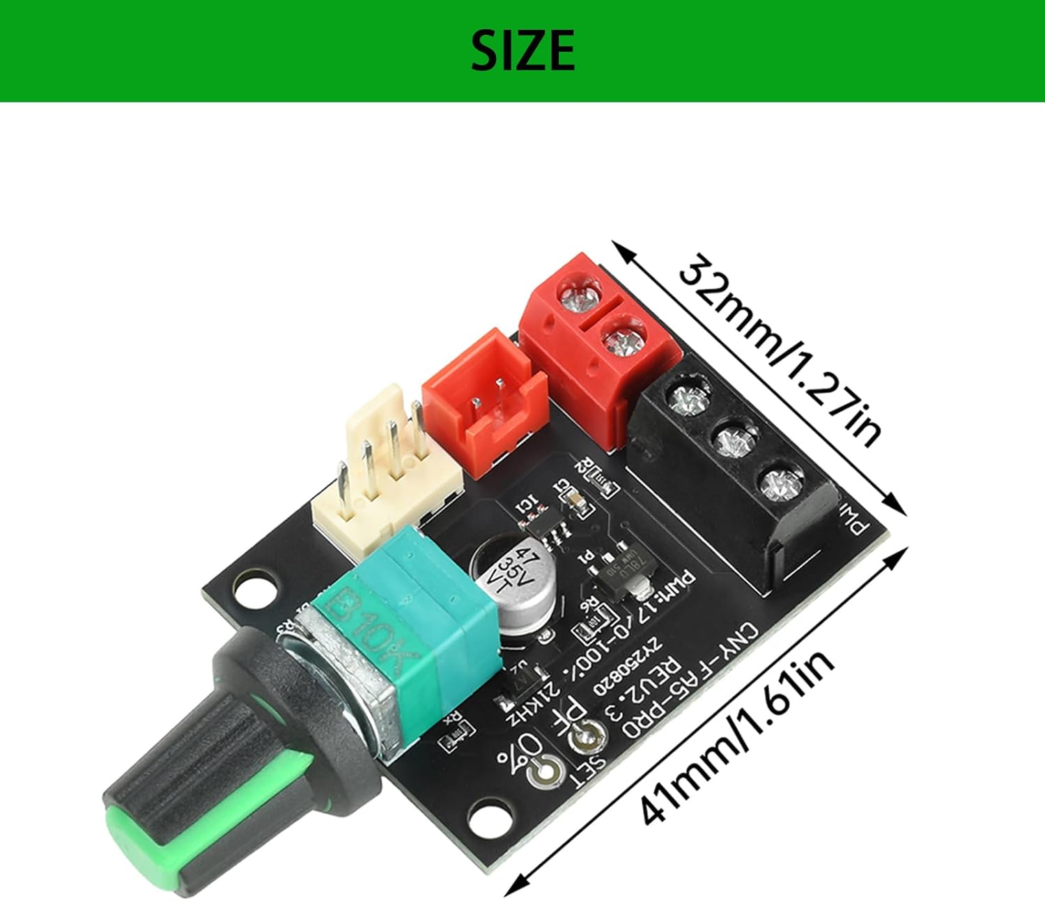 Thumbnail 3 de Aideepen 4-pins PWM-ventilatorregelaar, 8–24 V, 5 A, set van 2