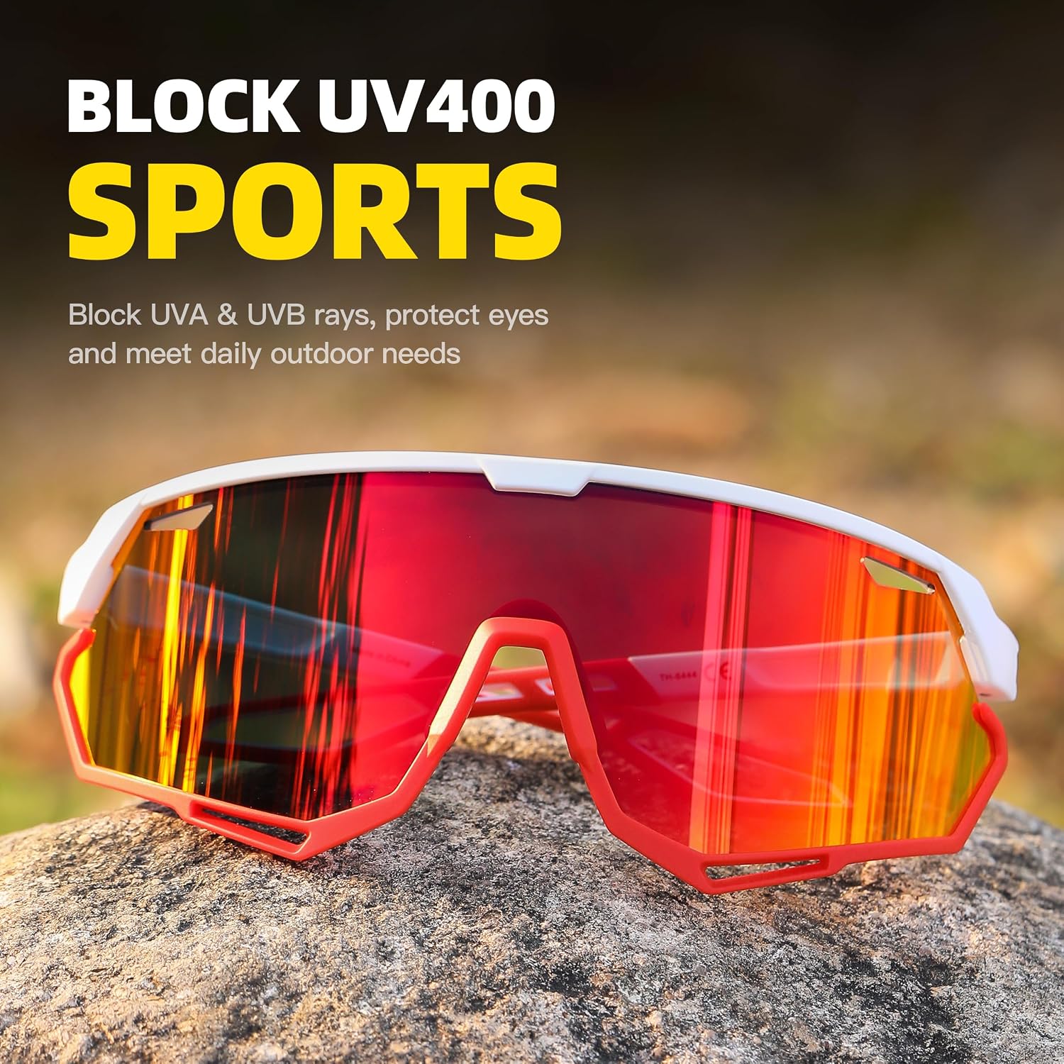 Detalle 2 de SINSPORT Occhiali sportivi UV400 ciclismo